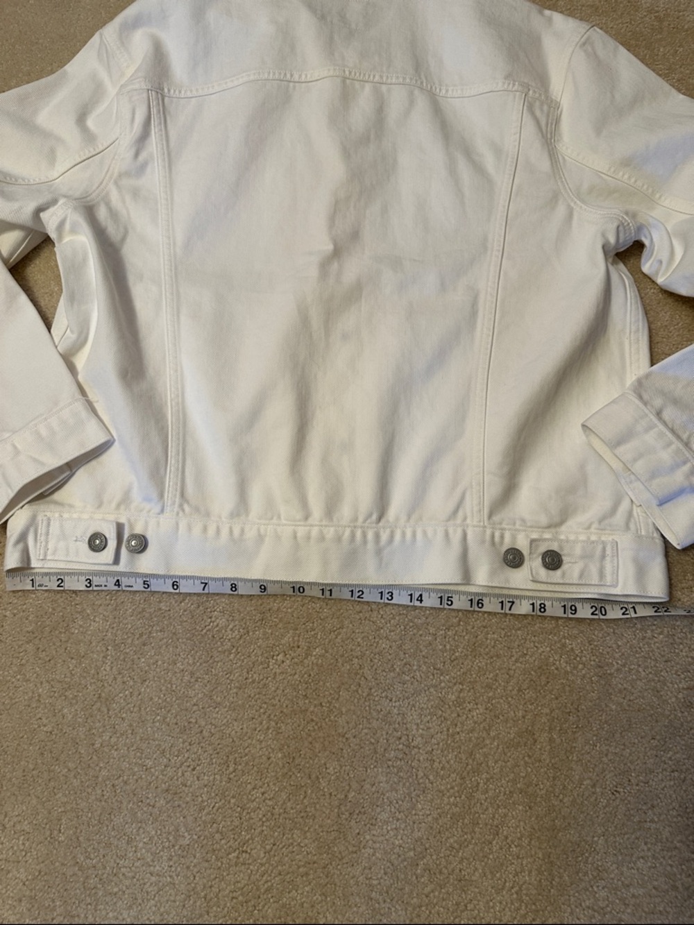 Polo by Ralph Lauren Men's White Denim Trucker Jacket Size XL - Picture 11 of 11